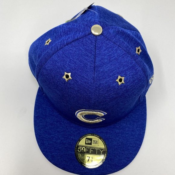 NWT Chicago Cubs 2017 MLB All Star Game Fitted Hat 7 5/8 Blue Cap Baseball - Picture 6 of 9